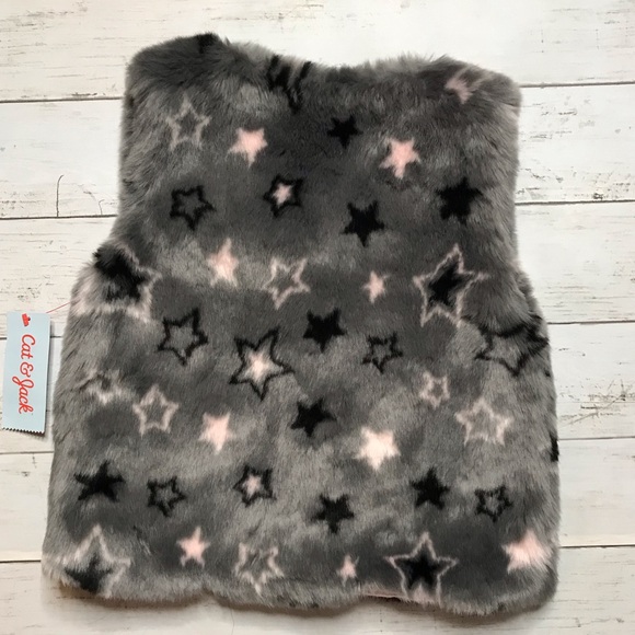 Faux Fur Star Vest - Picture 2 of 7